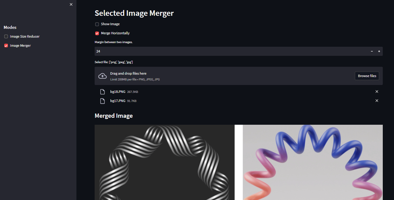 Building Image Merger Web Tool in Python